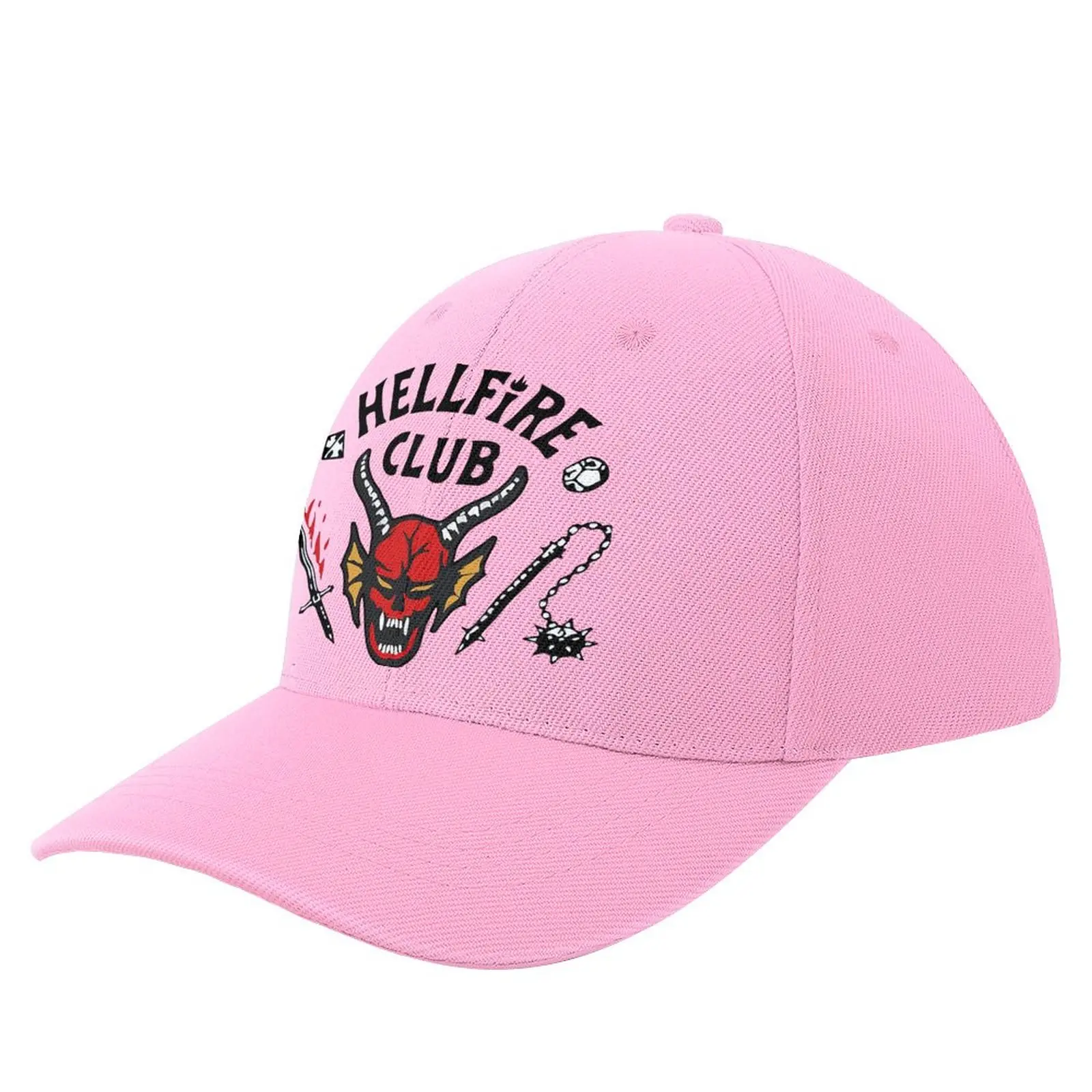 

Stranger Things 4 Aesthetic Graphic Hellfire Club Baseball Cap Cosplay Costume Montauk Dustin Boy Hat Trucker Unisex