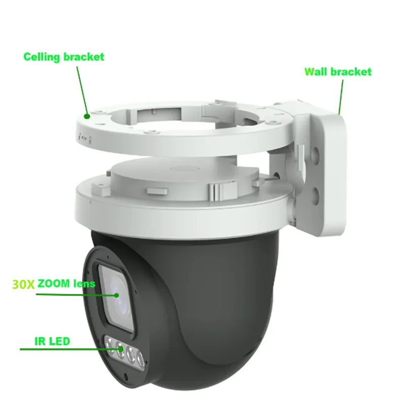 Sony335 5MP 30-кратный зум Высокоскоростная купольная камера Hikvision наружная 5-кратный