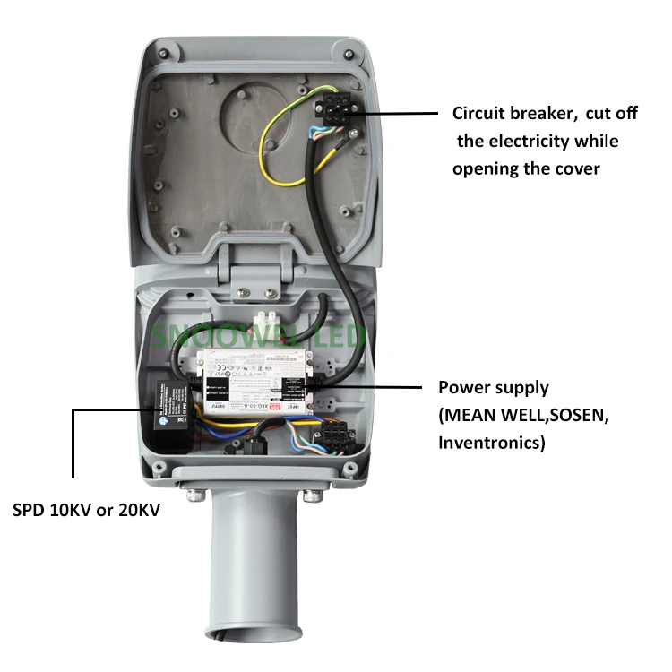 ENEC CB Ip66 80 Вт 100 150 200 наружное садовое освещение фотоэлемент светодиодная уличная