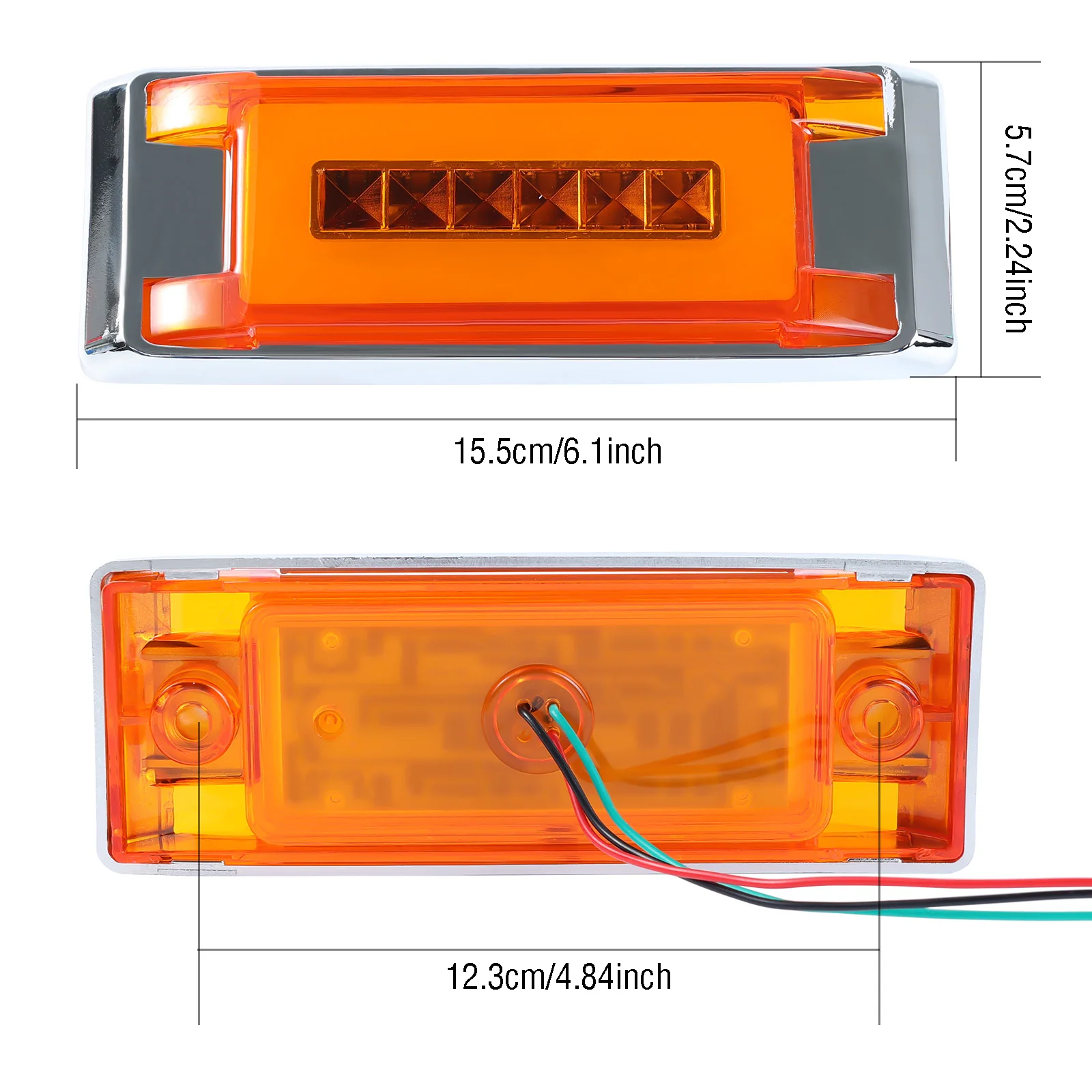 Универсальные светодиодные фонари боковые габаритные огни для автомобиля