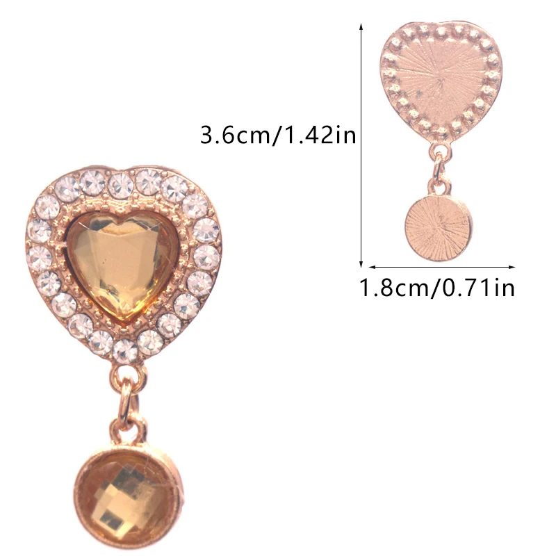1 шт. Изысканная подвеска в виде сердца искусственная Подвеска для одежды