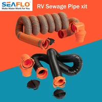 seaflo rv sewage pipe kit leak proof camp drain pipe sewage valve sewer hose fitting drain cleaner