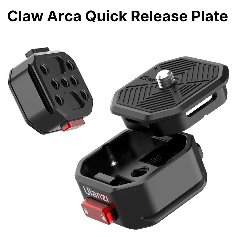 

Для Ulanzi Claw Arca Swiss Quick Releae Plate Mount For Gopro 11 10 9 SLR DSLR Camera Gimbal Tripod Slider Quick Switch System