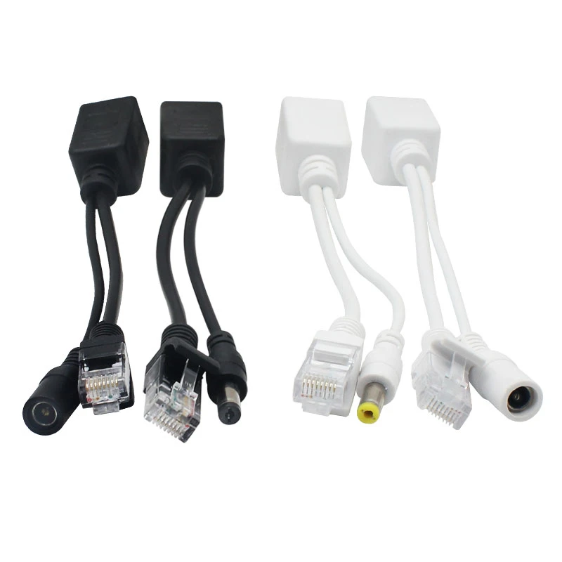 Cavo Poe Cavo Adattatore Passivo Power Over Ethernet Poe Splitter Rj45 Modulo Di Alimentazione Iniettore 12-48V Per Ip Camea