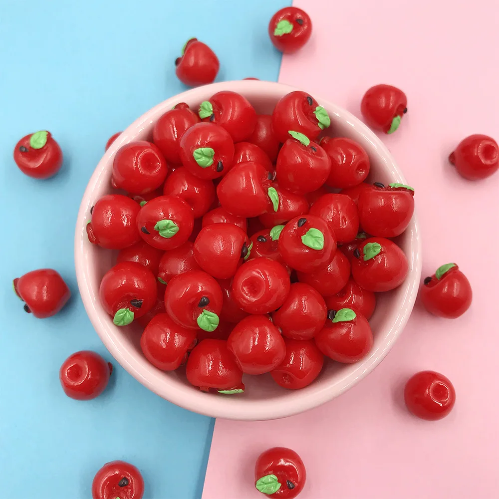 Миниатюрные 3D фрукты из смолы 10 шт.