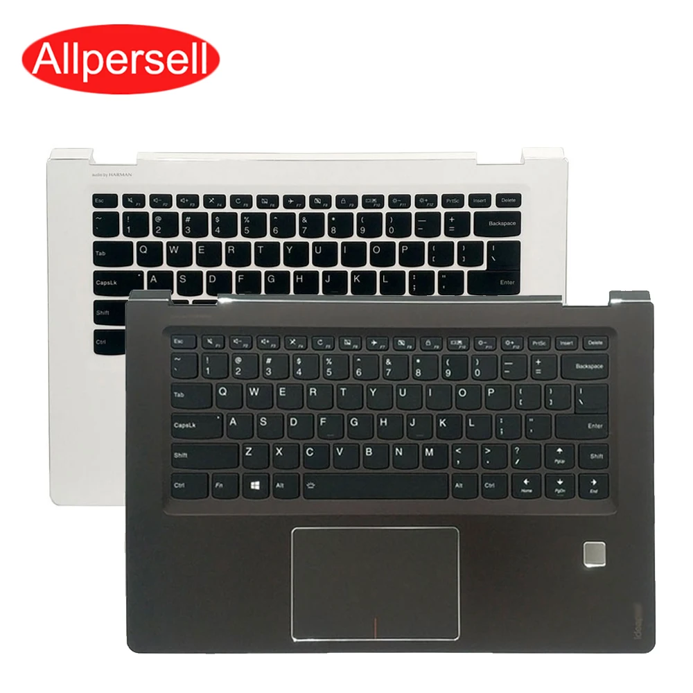 

Upper Cover Keyboard for Lenovo FLEX4-1435 4-1470 1480 YOGA 510-14IKB Laptop Palm Rest Case no backlight keyboard