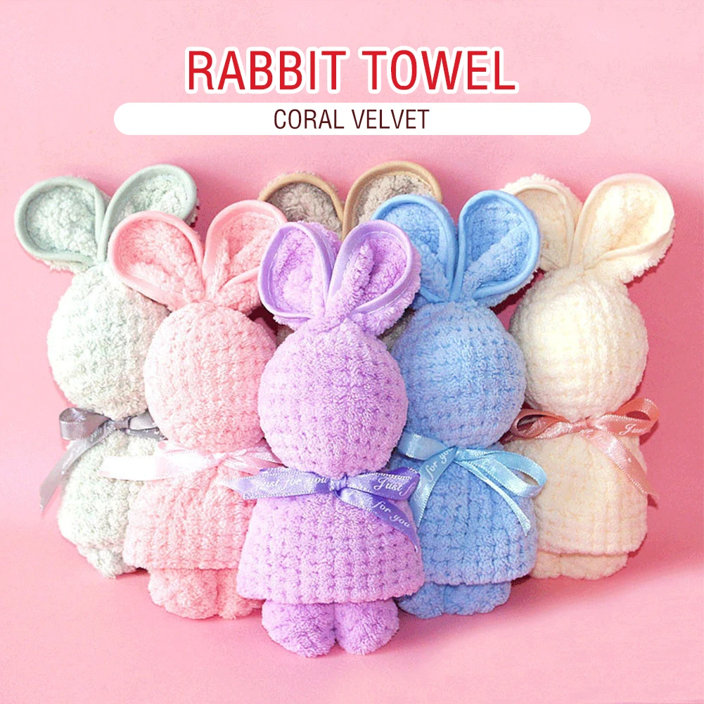 Бархатное полотенце в виде медведя