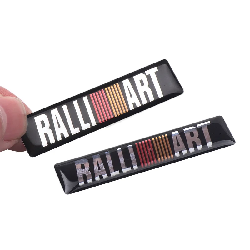 

5 шт. автомобильный Стайлинг наклейка из эпоксидной смолы украшение интерьера автомобиля наклейка для Ralliart Outlander 3 Lancer EX Galant EX10 l200 Pajero 4