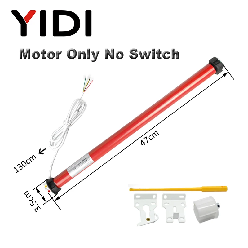 

YIDIELE Трубчатый двигатель для жалюзи 25 мм 110/220 В