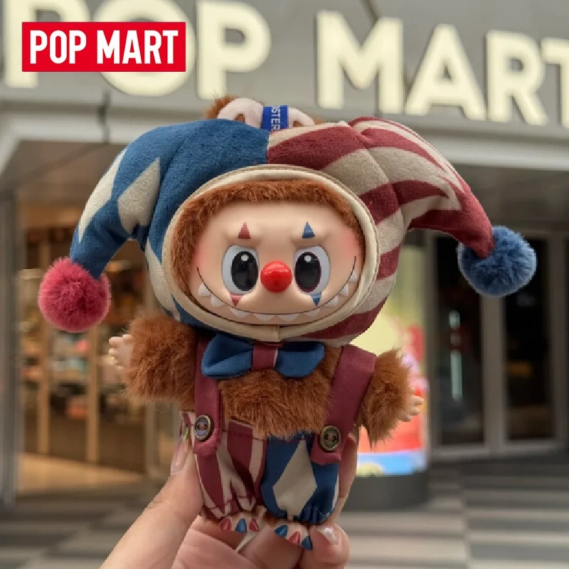 Фото POPMART Why So Serious Series слепая коробка подвески фигурка милый пламя клоун фигурка подарки на Хэллоуин Dimmo Labubu слепая коробка №3
