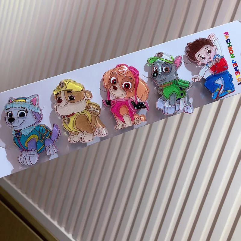 

Paw Patrol Cartoon Girls Kawaii Hairpins SPIN MASTER Patrulla Canine Cute Hair Accessories Kids Toys for Children Birthday Gifts