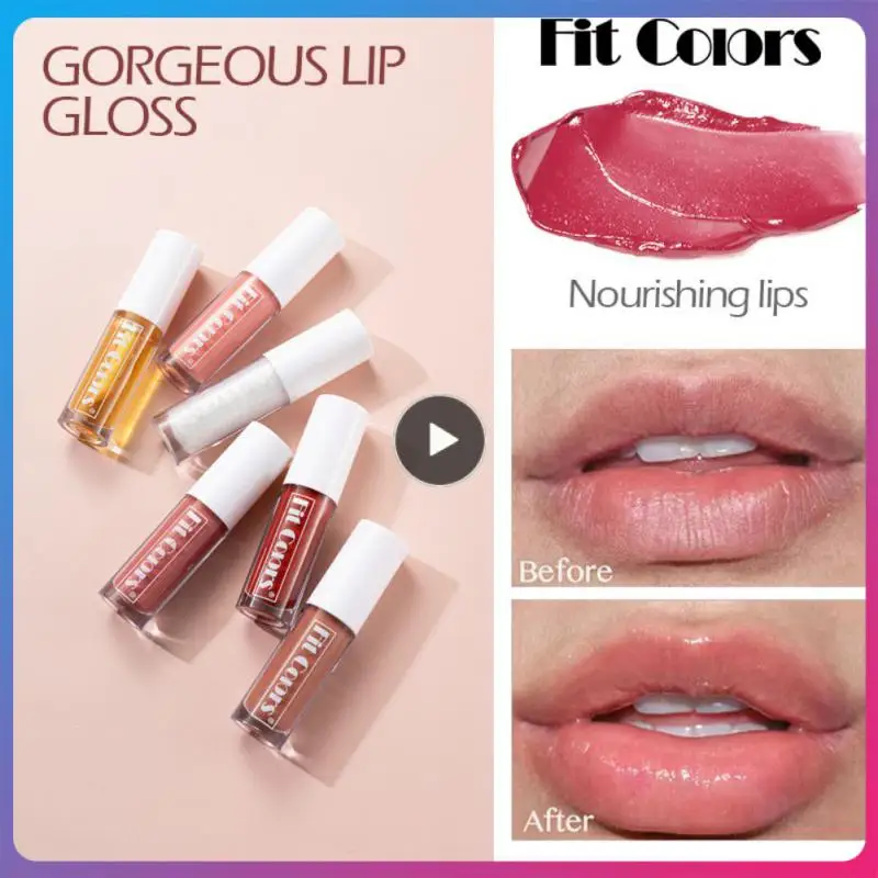 

Moisturizing Lip Oil Mirror Water Lip Gloss Lip Care Plumping Crystal Jelly Lipgloss 6 Colors Lip Plumper Lips Makeup Cosmetics