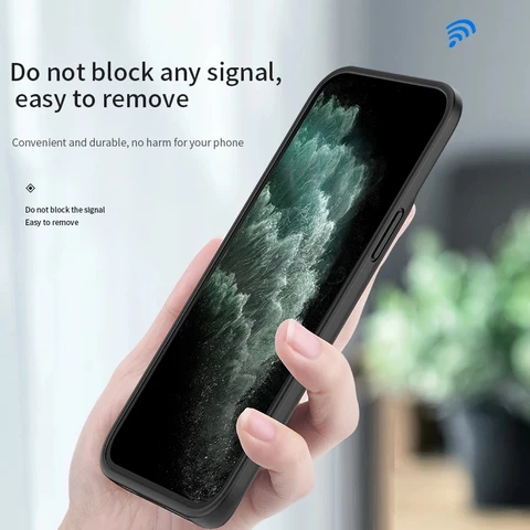 Чехол-зарядное устройство для iPhone 13 Pro Max, чехол для аккумулятора, силиконовый зарядный аккумулятор для iPhone 13, мини-чехол с аккумулятором