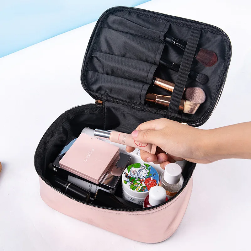 

Multifunction Travel Clear Makeup Bag Fashion Leopard Cosmetic Bag Toiletries Organizer Waterproof Females Storage Make Up Cases