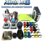 Набор аркадных игр FHD 1080P сделай сам, Pandora Box EX 8 Way Sanwa, аркадный джойстик с хромированным покрытием и подсветкой, аркадная Кнопка Pandora EX