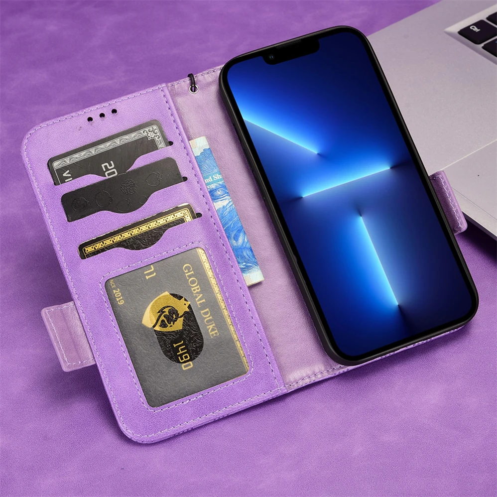 Фиолетовый для Blackview BV7100 Phone Pro Магнитный флип-чехол A85