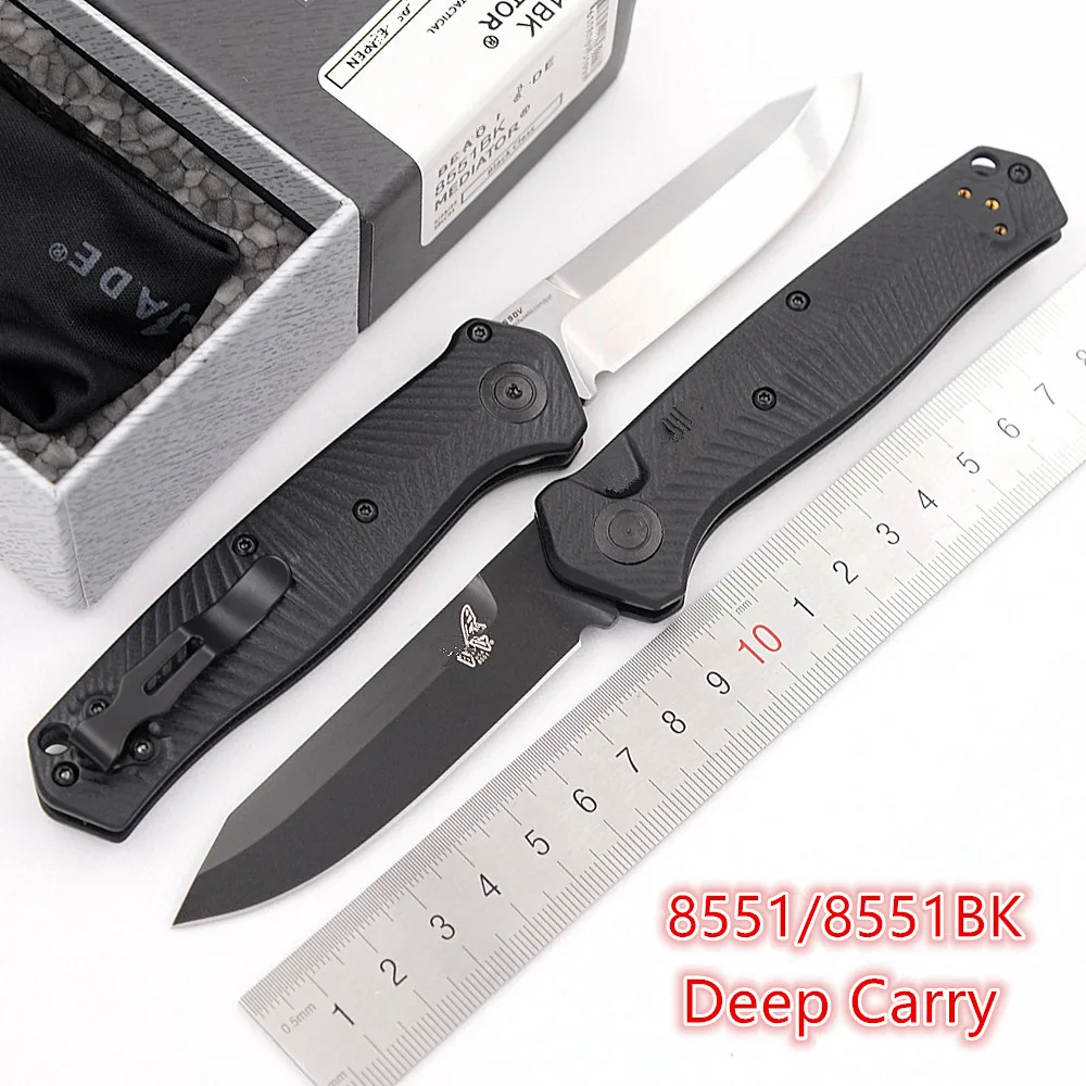 

JUFULE 2022 Mediator 8551 / 8551BK Mark S90V Blade G10 Handle Camp Kitchen Hunt Tactical Pocket Outdoor EDC Tool Folding Knife