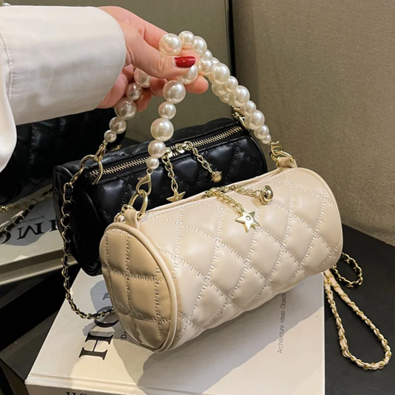 

Сумки через плечо в стиле ретро для женщин, новинка 2023, модные роскошные сумки через плечо из искусственной кожи с регулируемой цепочкой, ма...