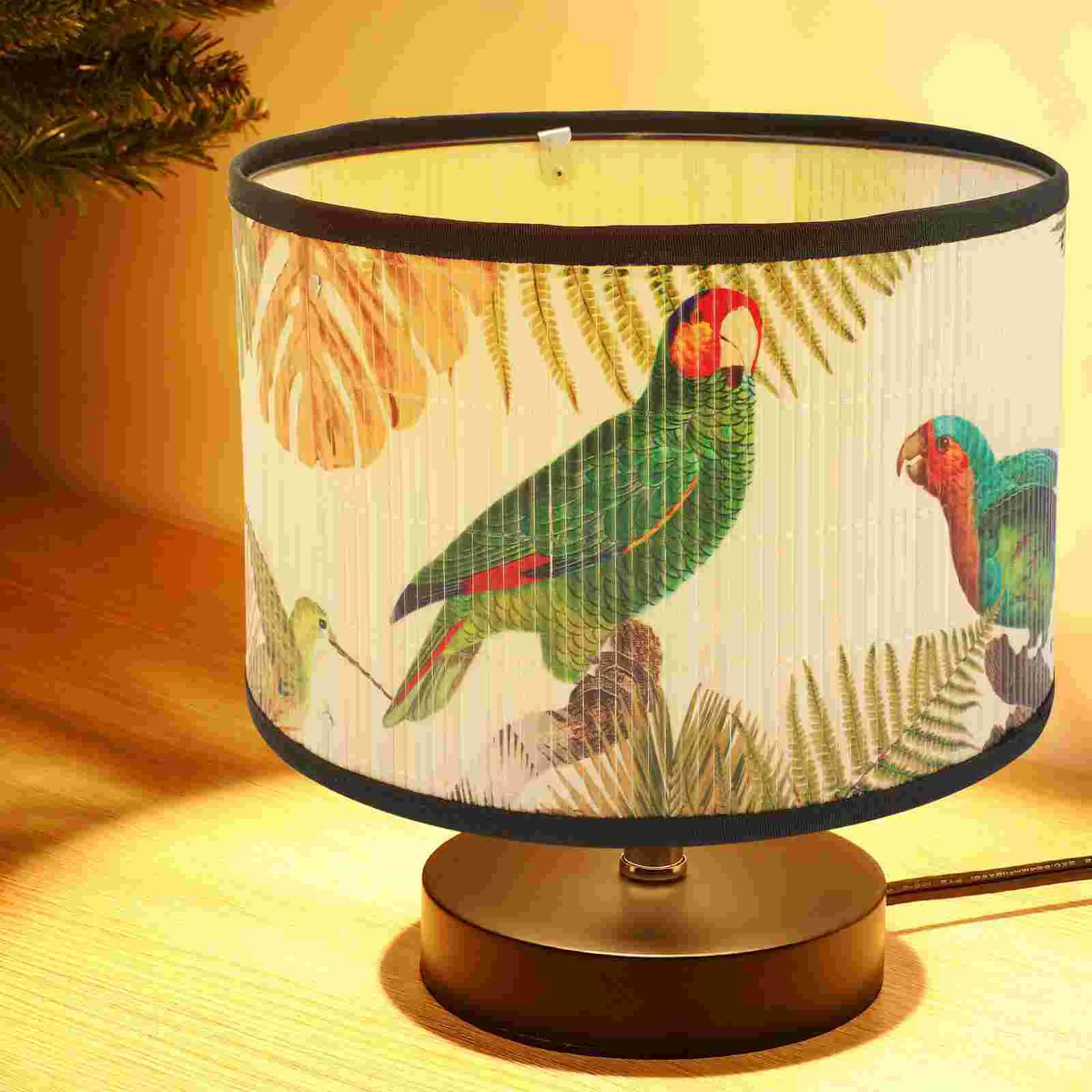 Винтажный бамбуковый абажур подвесной светильник потолочная защита украшение