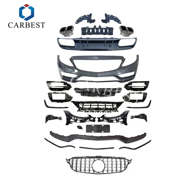 CARBEST W205 Комплекты кузова для C Class 2019 обновление до C63 AM G