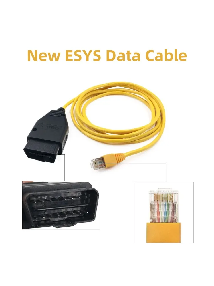 

Кабель Ether-net ESYS Forbmw ENET Refresh Интерфейсный кабель E-SYS ICOM Кодирование серии F для BMW F-cars ENET esys Кабель для передачи данных autool