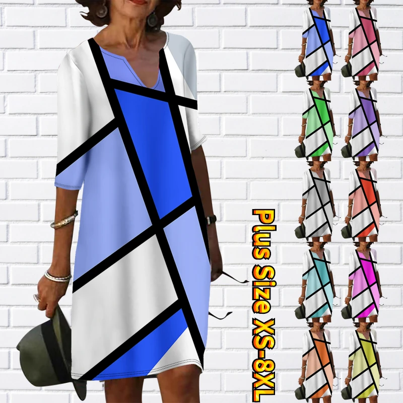 

Модная юбка с коротким рукавом, обтягивающее летнее платье, Женская юбка с V-образным вырезом и коротким рукавом, короткая юбка с принтом, новый дизайн