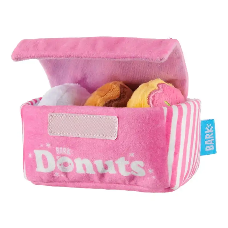 

Dozen Donuts Dog Toy - Features Multi-Part 4 in 1 Toy, Xs to Small Dogs