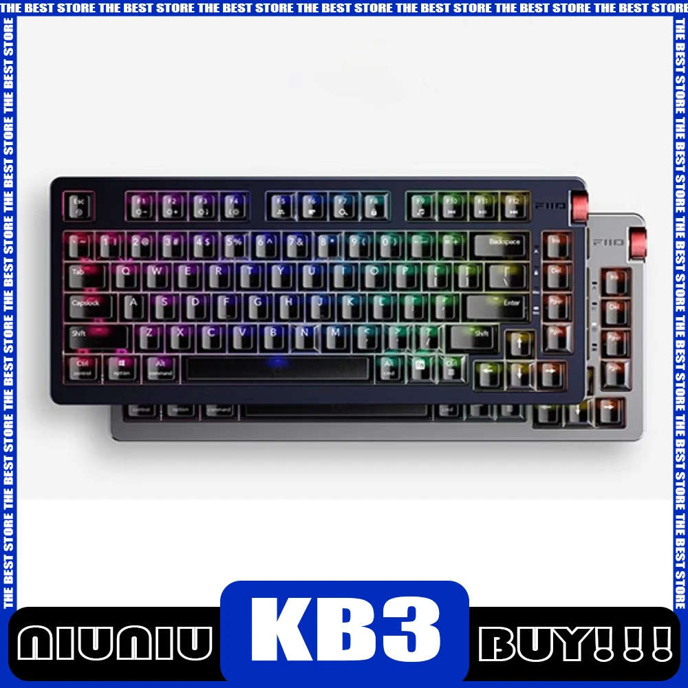 FIIO KB3 Механическая клавиатура Беспроводная трехрежимная игровая из алюминиевого