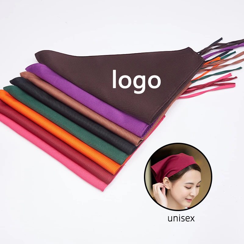 

Шапочка шеф-повара, шапочка для приготовления пищи, треугольный головной платок, рабочий шарф, для ресторана, официантки, для кухни, кафе, ба...