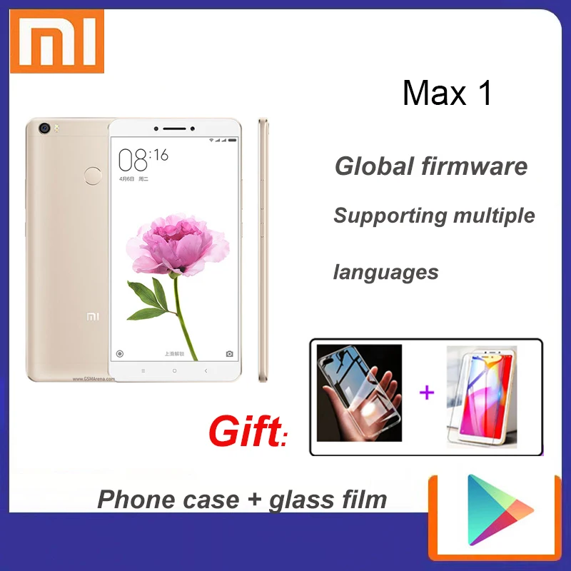

smartphone Xiaomi MAX 1 celular 3G 64G 4850mAh Fingerprint Android cellphone Global ROM