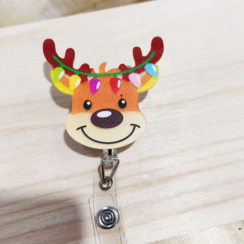 Забавная катушка для значка с желтым котом выдвижная милая идентификационная