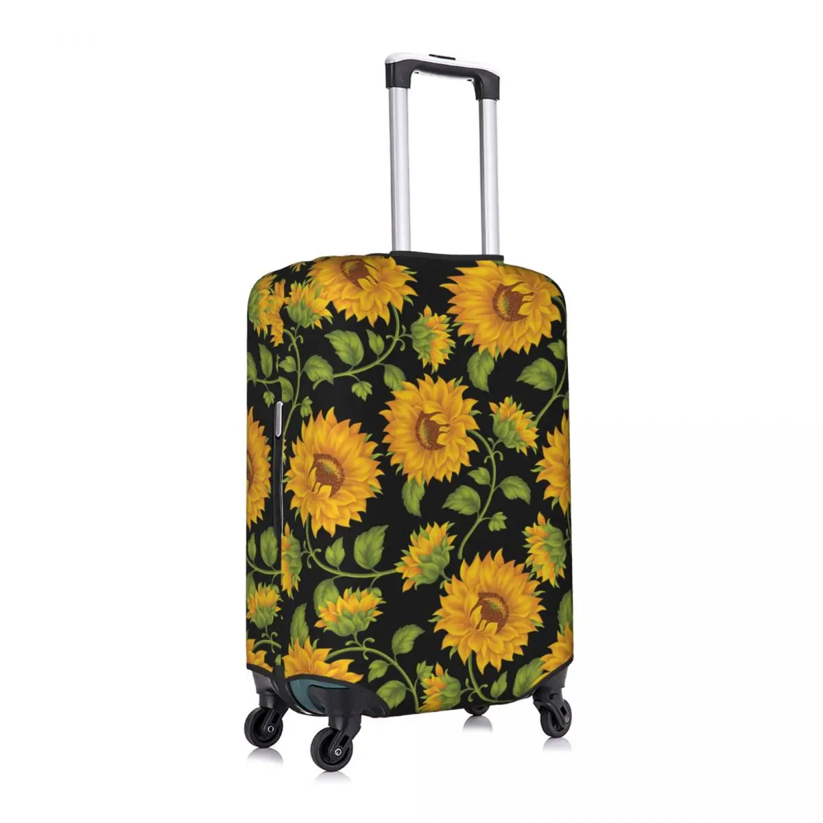

Sunflowers Luggage Cover Spandex Suitcase Protector Fits 19-21 Inch