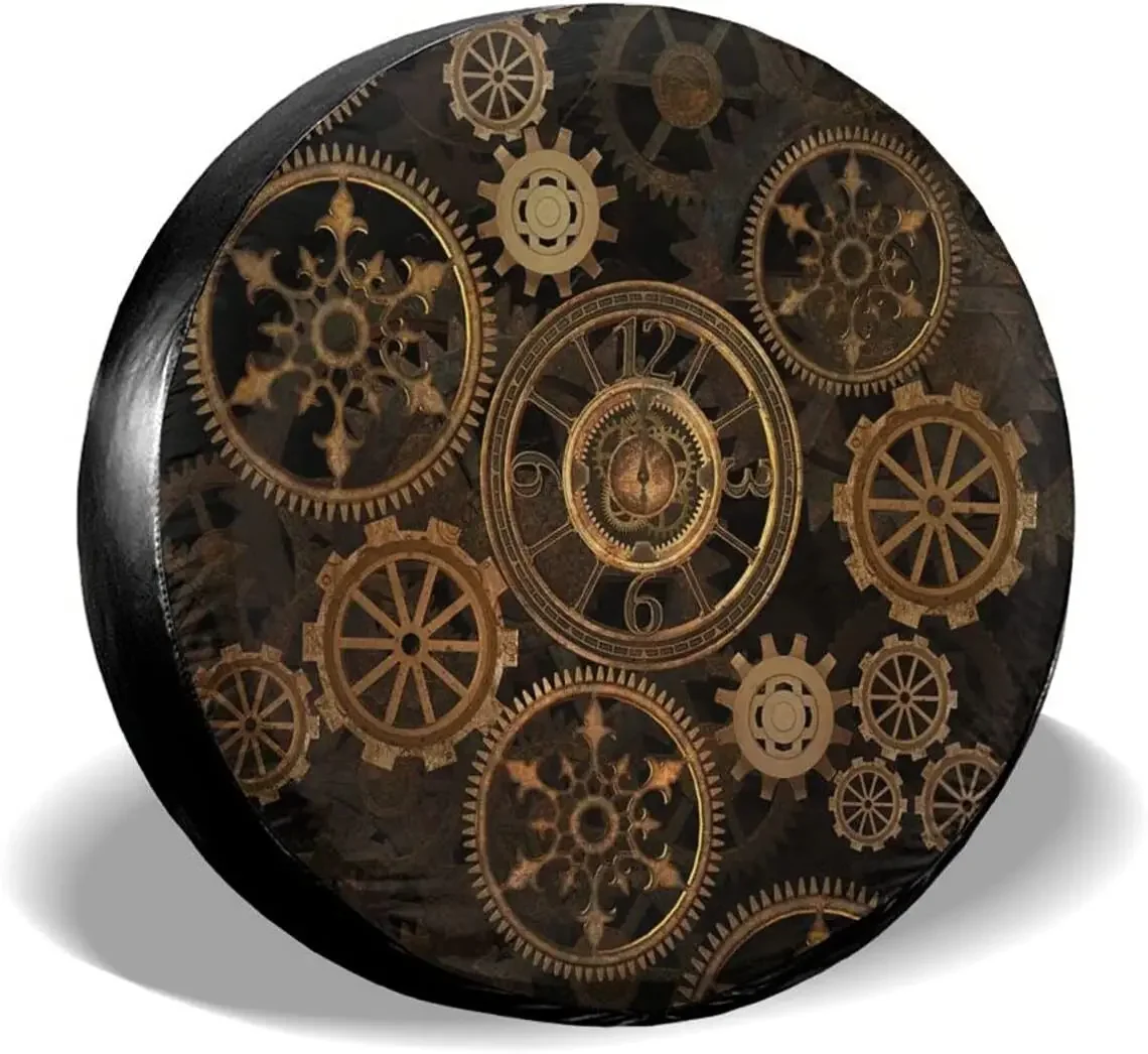 Delumie Стимпанк Шестерни полиэстер rv запасные покрышки шикарные автомобильные