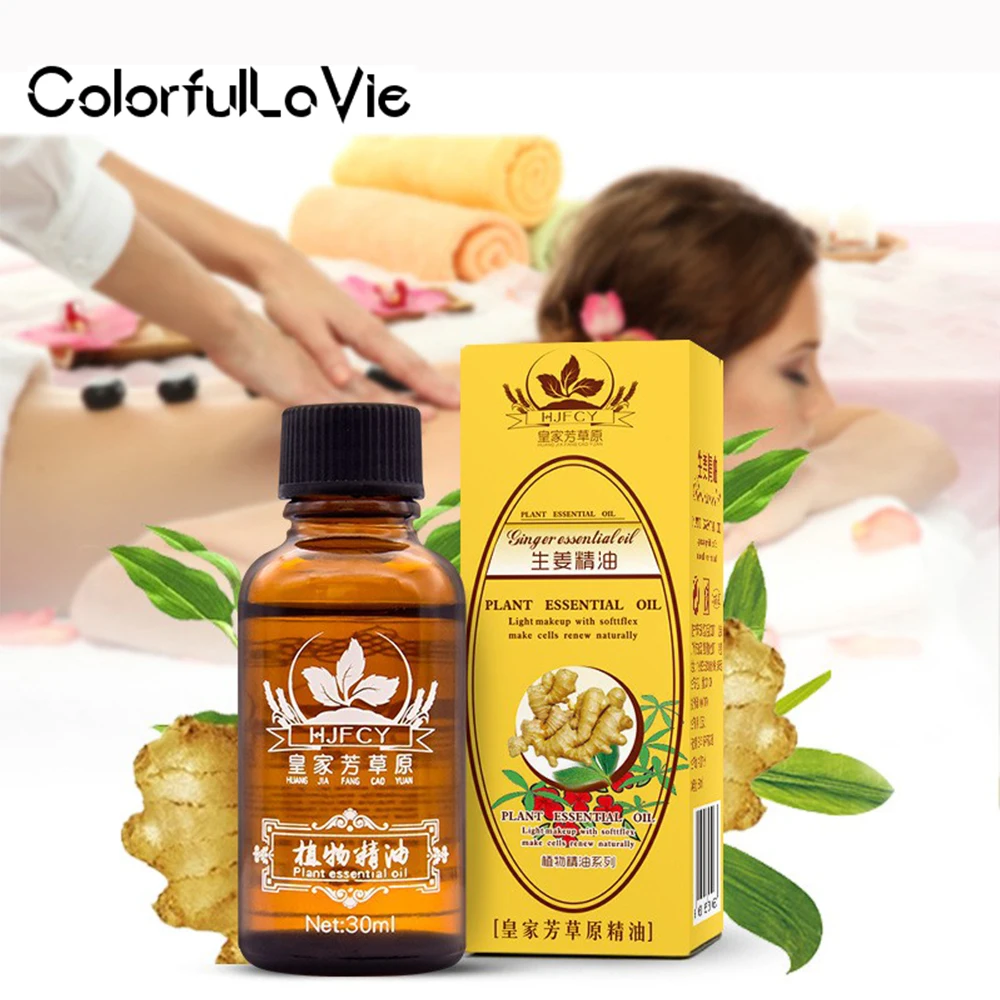 

Natural Ginger Essential Oils Dispelling Cold Relax Massage Spa Essential Oil 30ml Drop Shipping Body Care Essential Oil