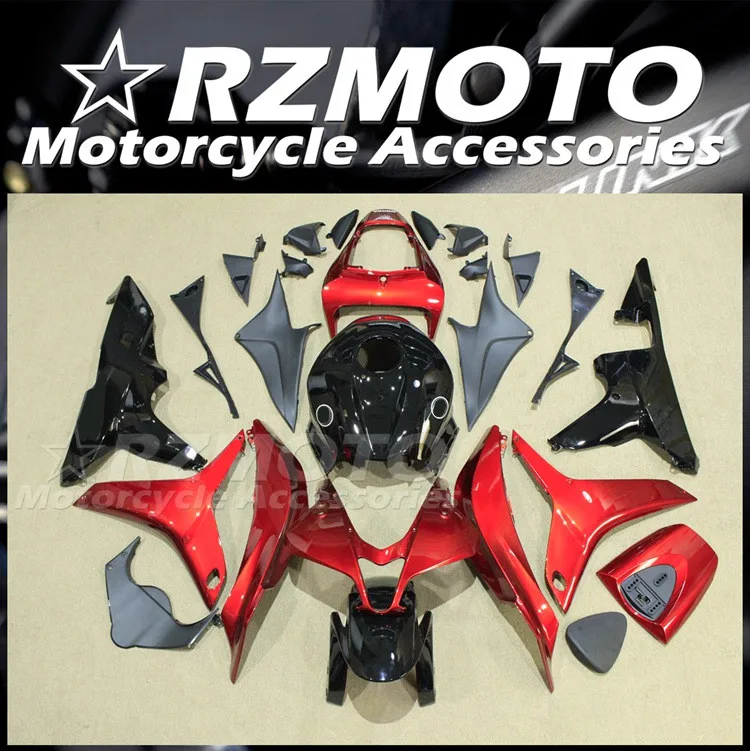 

4Gifts New ABS Motorcycle Whole Fairings Kit Fit For HONDA CBR600RR F5 2007 2008 07 08 Bodywork Set Custom Red Black