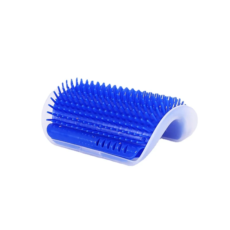 

Corner Pet Brush Comb Play Cat Toy Plastic Scratch Bristles Arch Massager Self Grooming Cat Scratcher