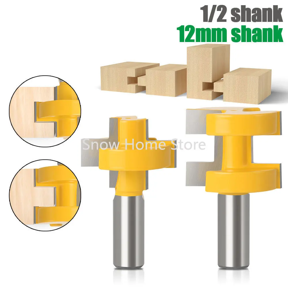 

1/2 Handle 12 Handle Generous Tooth Tenon Joint Knife Woodworking Milling Cutter Tenon Joint Knife 8 Handle Square Tooth Tenon J