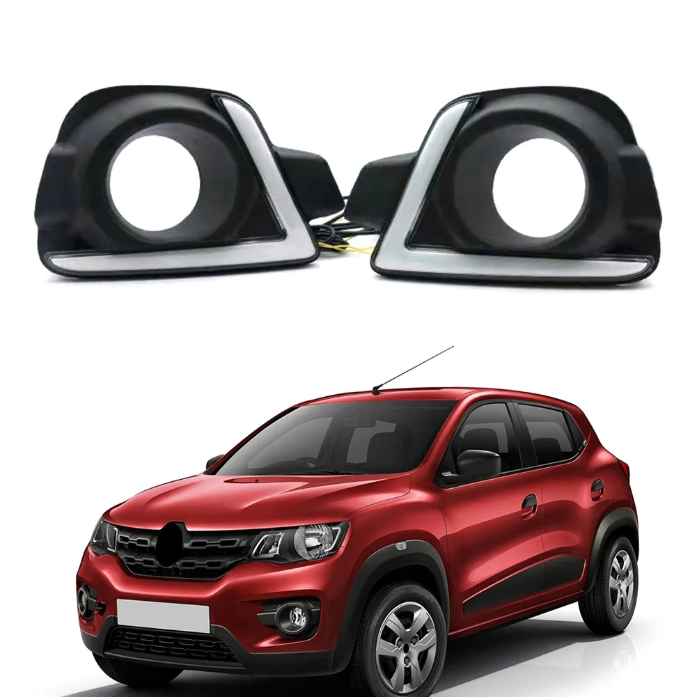 

1 пара, дневные Противотуманные фары с указателем поворота для Renault Kwid 2016-2018