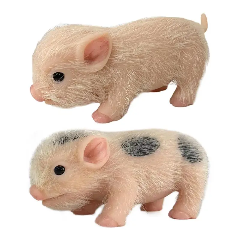 

Soft Silicone Pig Doll Full Body Silicone Pig Doll Soft Touch Vivid Pig Baby Kids Toys Photography Props Birthday Gifts