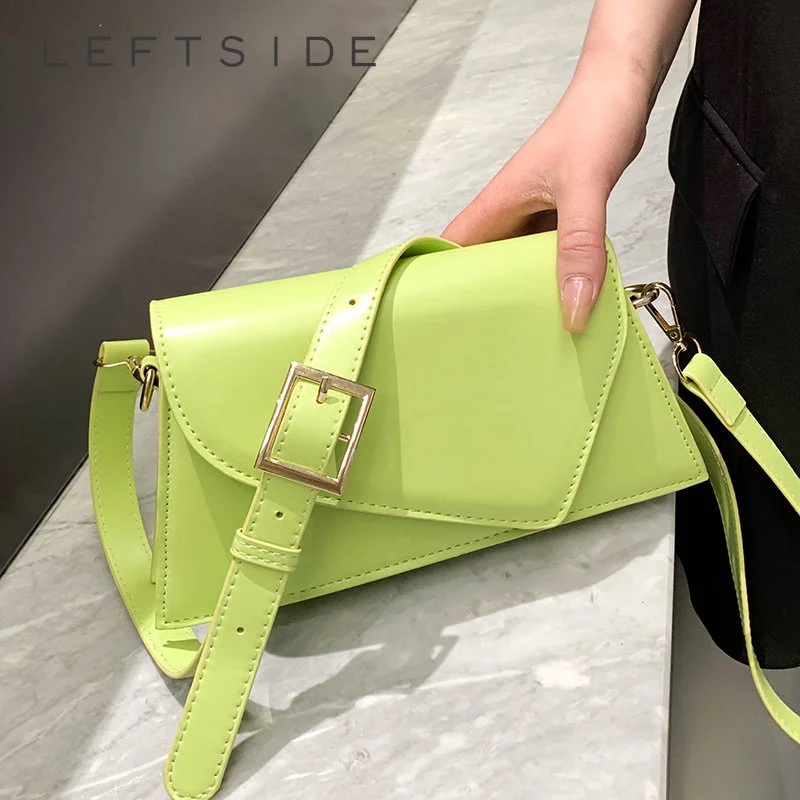 

Асимметричные сумки с клапаном для женщин, новинка весны 2023, модные маленькие сумочки и кошельки из искусственной кожи, однотонная сумка че...