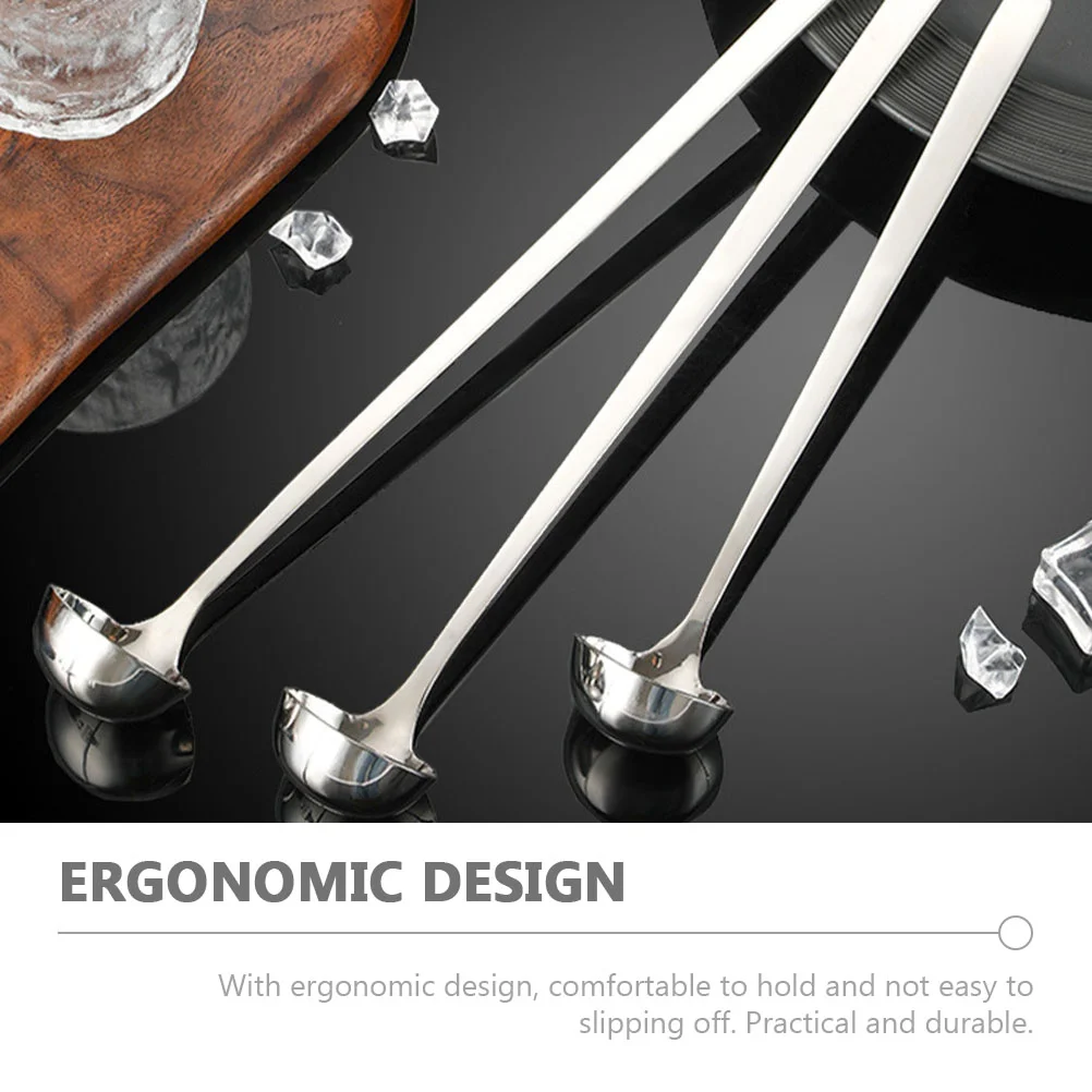 Дуршлаг Длинная ложка для смешивания Кухонная утварь из нержавеющей стали