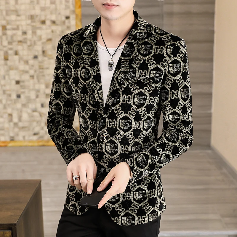 

Mens Fashion Business Blazer 2022 Spring New British's Style Casual Slim Fit Suit Jacket Male Blazers Coat Jacket Brand Clothing