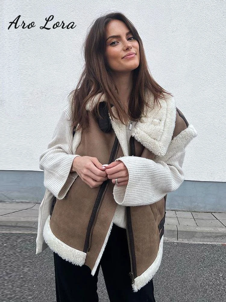 

Женский модный жилет в стиле пэчворк без рукавов, куртка, пальто, Шикарный утепленный жилет, Женская Повседневная Верхняя одежда на молнии с лацканами, зима 2023