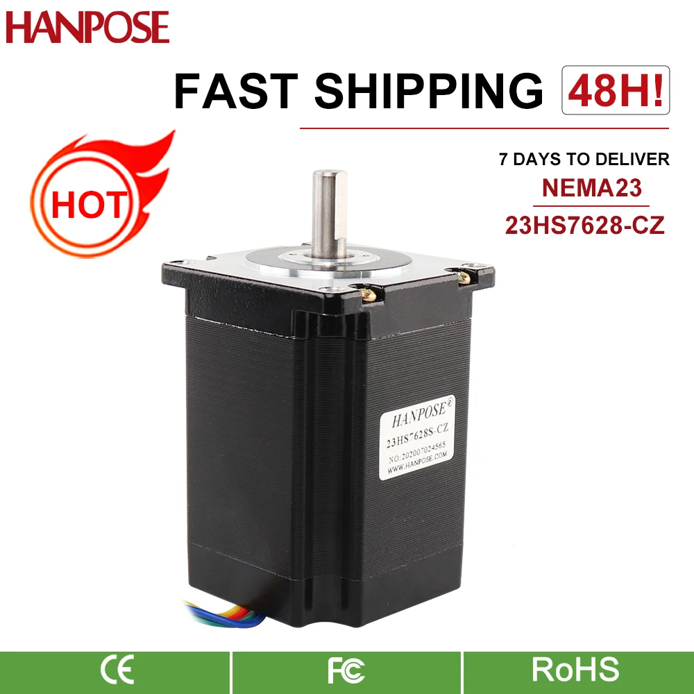 HANPOSE 2 8a 189N. См 4-выводной 76 мм 57HS76-CZ 8 нижний выход мотора с магнитным отверстием для