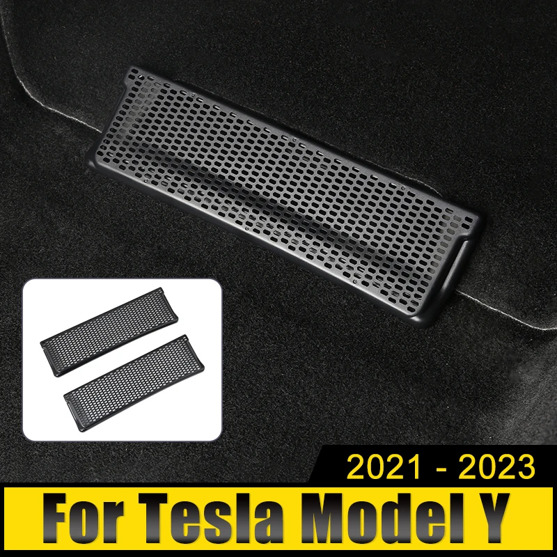 For Tesla Model Y 2021 2022 2023 Air Vent Anti-Blocking Dust Cover Anti-blocking Dust Cover Net Car Under Seat Air Outlet Covers