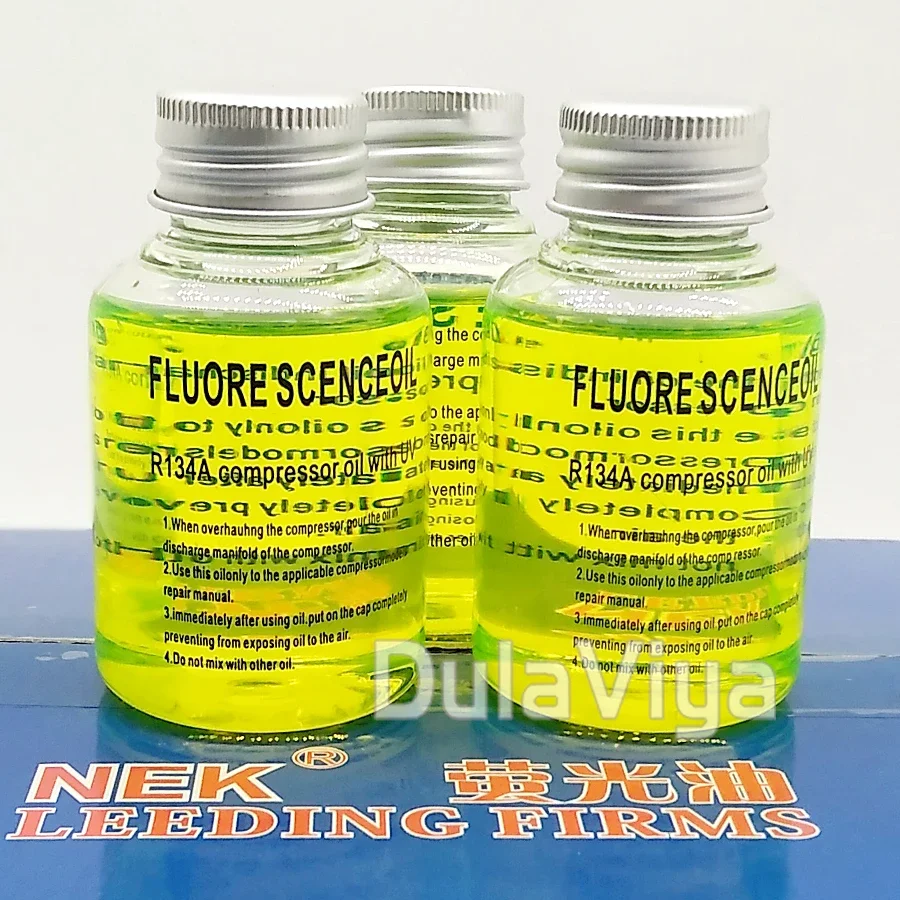 2 шт. универсальный R134a масляный флуоресцентный тест на утечку УФ-краситель для