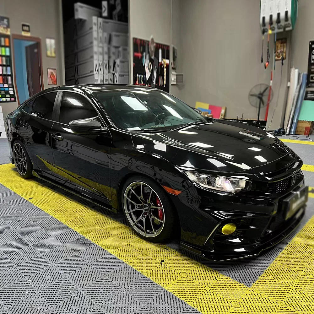 Wrapmaster 5*56ft ПЭТ-лайнер глянцевая черная автомобильная пленка для изменения цвета