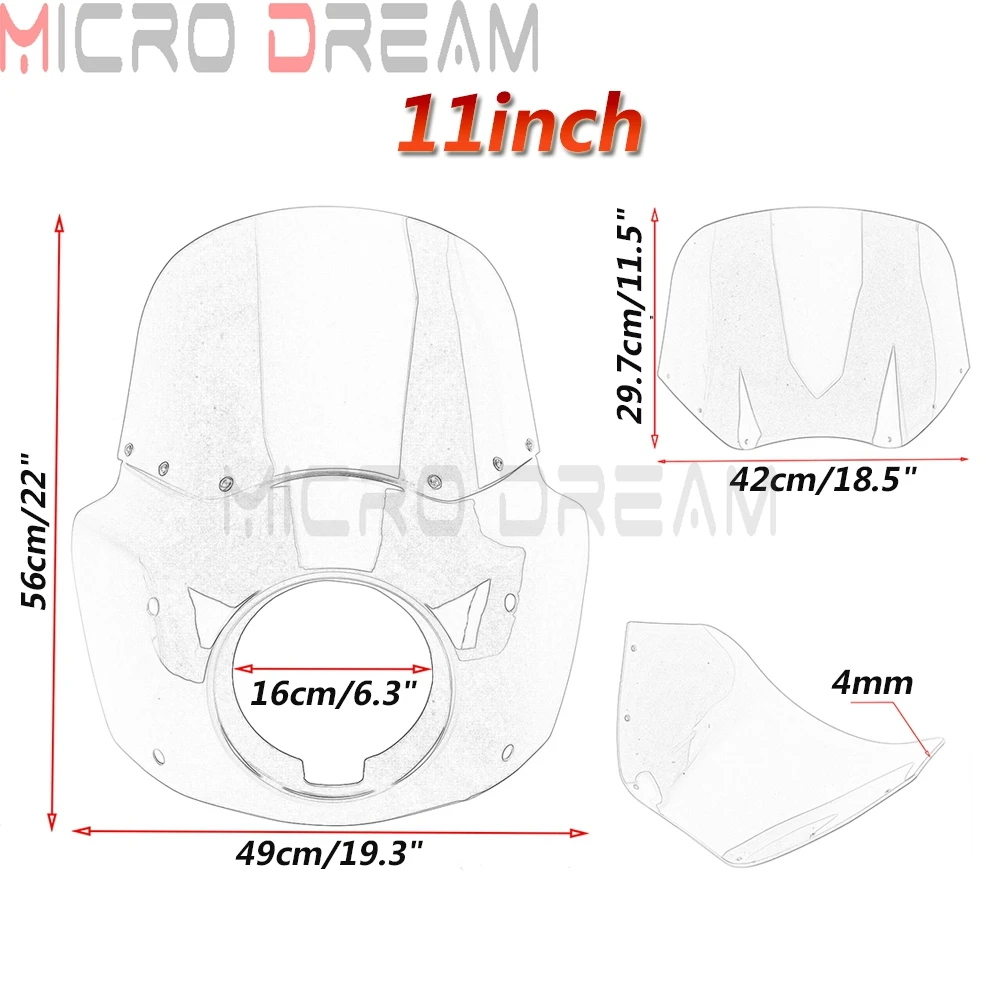 Обтекатели для фар мотоциклов 5 75 дюйма Harley Sportster Iron XL883 N/L/C/R 72 XL 1200 Вт - купить по