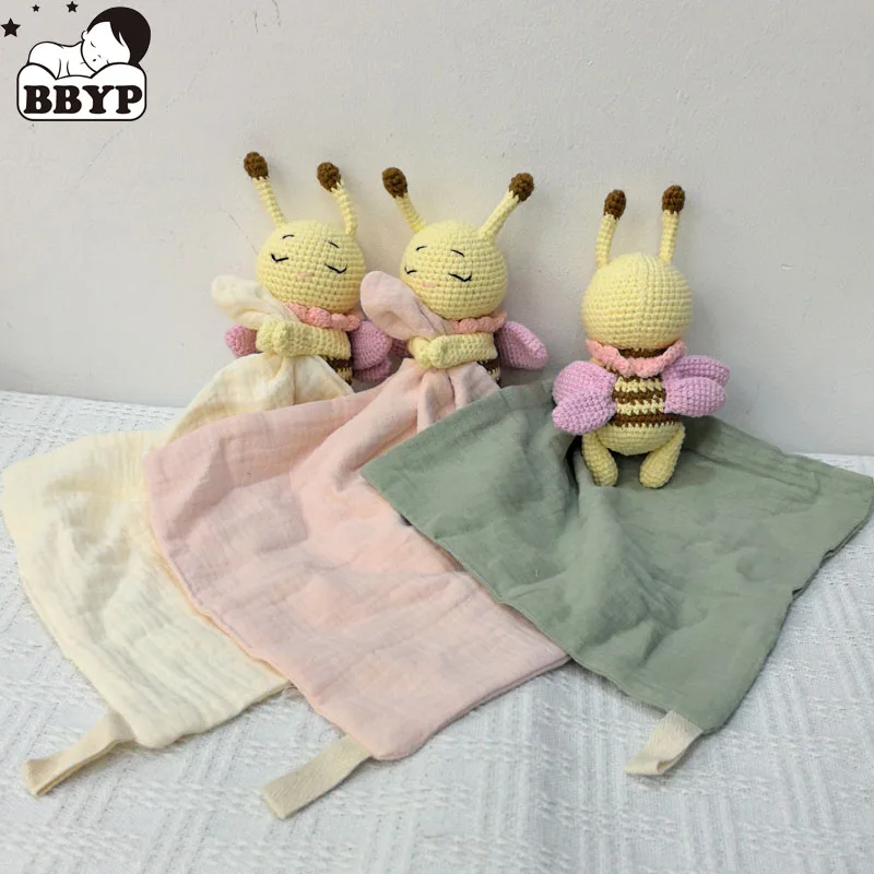 Индивидуальное Имя детский нагрудник успокаивающее полотенце животные пчелы