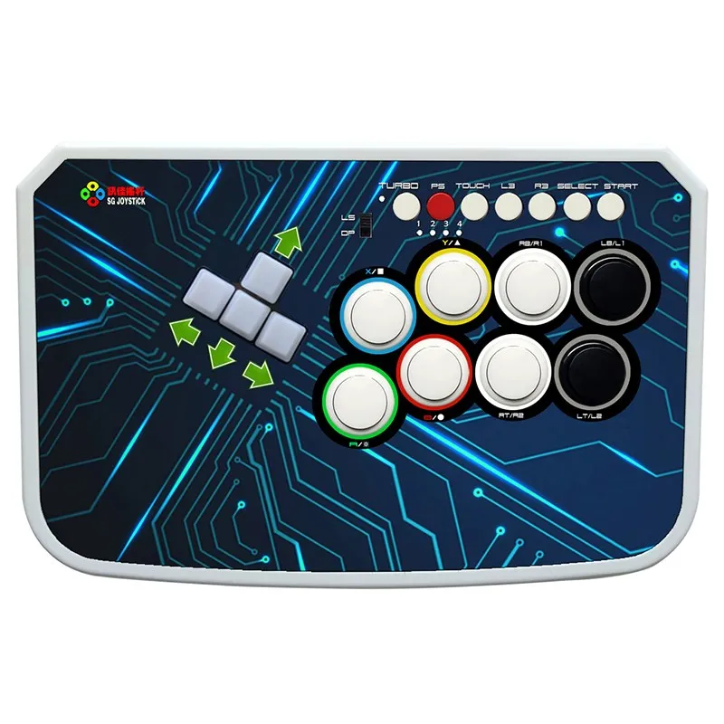 Arcade Fihting Game Joystick for PC PS4 WASD Hitbox Style Arcade Game Console Fight Stick Game Controller Buttons